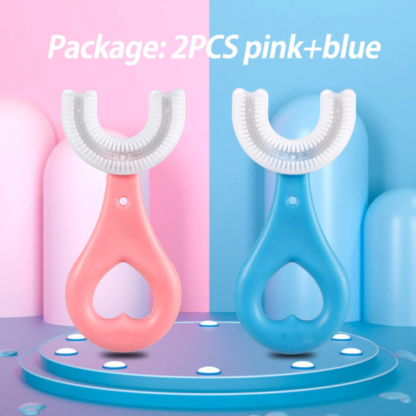 (pack Of 2) U - shaped Baby Toothbrush