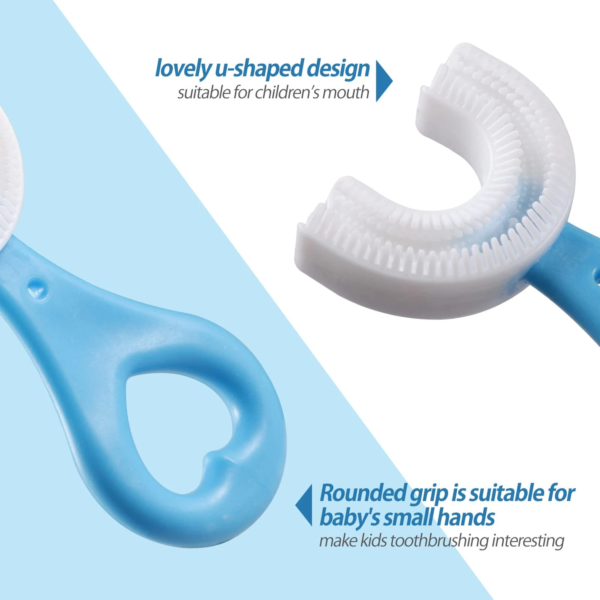 (pack Of 2) U - shaped Baby Toothbrush