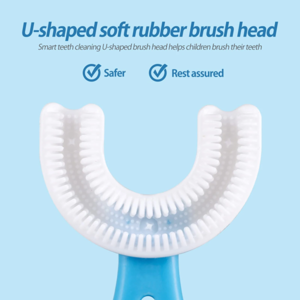 (pack Of 2) U - shaped Baby Toothbrush