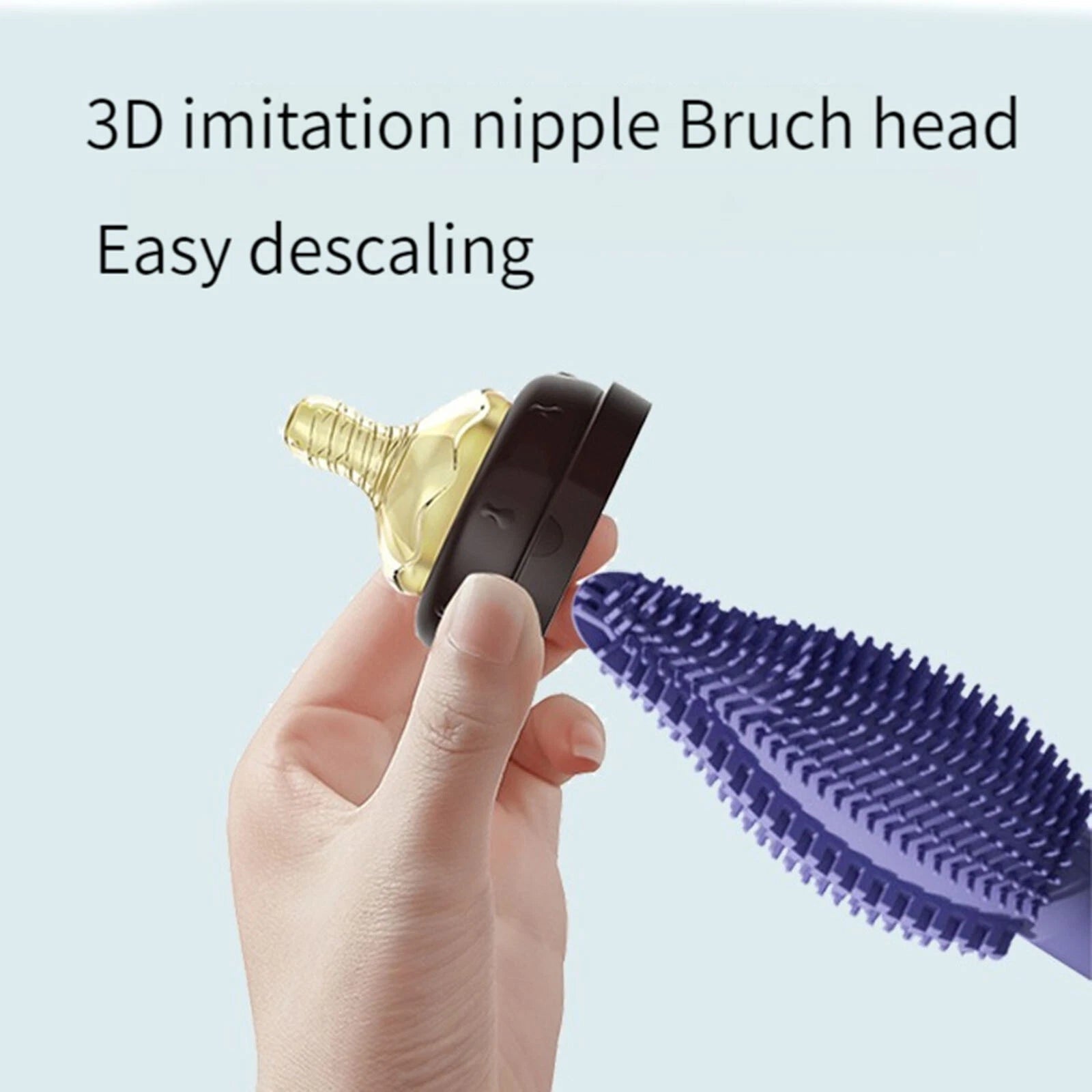 3-in-1 Silicone Baby Bottle Cleaning Brush Set – Pacifier, Straw, And Bottle Scrubber