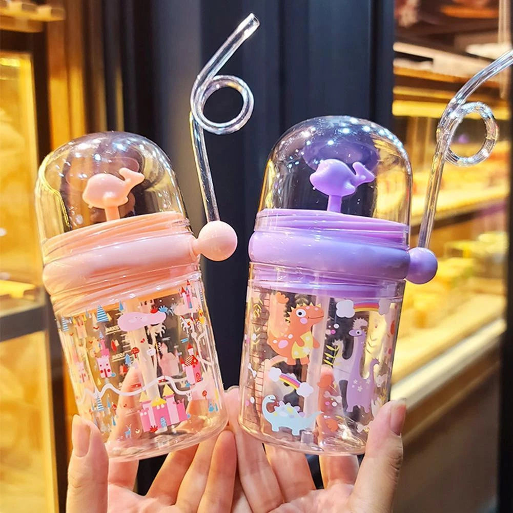 Children Whale Spray Cup Sippy Bottle Cartoon Baby